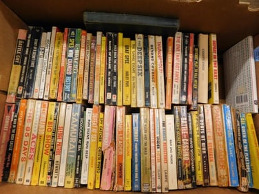 Lot of Vintage Books incl Military Fiction, WWII Fiction, Spy Fiction, Etc