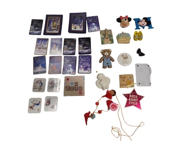 Lot of Smalls incl Ornaments, Mickey Mouse, Minnie Mouse, etc