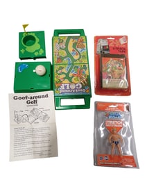 Toy Lot incl World's Smallest Stretch Armstrong New in package, Goof Around Golf, Fairy Tale Quiz 2X