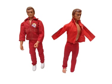 2 Vintage Kenner Six Million Dollar Man Action Figures Colonel Steve Austin