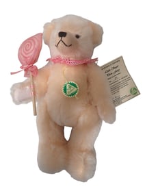 Hermann Spielwaren Little Sugar Plum Fairy Pink Mohair Teddy Bear Handmade in Germany with Original