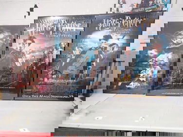 3 Framed Harry Potter Posters - 2 measure roughly 40x27 and the other is about 36x24"