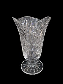 Vintage Waterford Crystal 2001 Seahorse Collection Vase