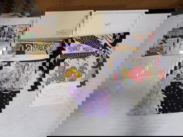 Lot of Art Coasters, Dyed Clothes including Japanese