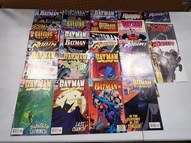 Comic Books including Batman, Robin, Gotham Adventures, etc.