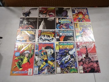 Comic Books including Daredevil, Dr. Strange, Bizarro's World, Wolverine, Spider-Man, Gambit and the