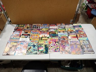 Comic Books including A-X, Batman, Demon, Excalibur, Cyberrad, Powerpuff Girls, Dragon, Storm Watch,