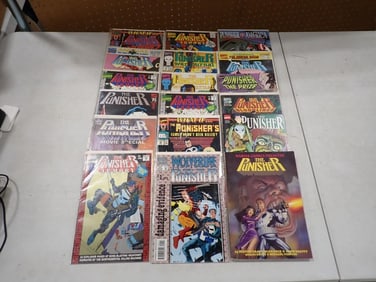 Comic Books lot including Punisher, What If, Wolverine, etc.
