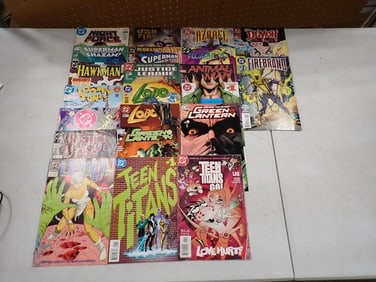Comic Books including Night Force, Azrael, Animal Man, Supergirl, Green Lantern, Lobo, Hawkman