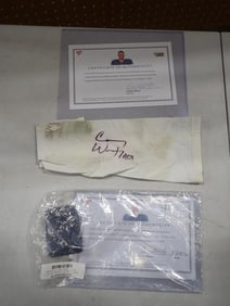 Carson Wentz Game Worn and Autographed arm sleeve and Wristband COA