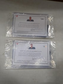 Carson Wentz Game Worn Wristbands with COAs