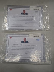 Carson Wentz Game Worn Wrist Bands with COAs