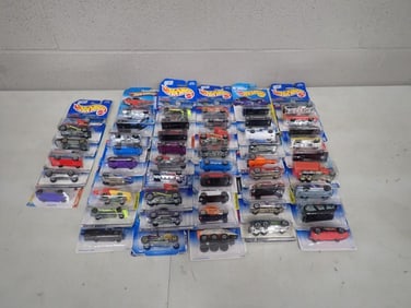 Lot of over 50 New in Package Hot Wheels Cars