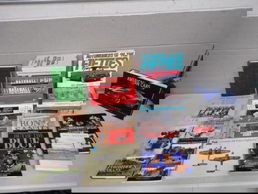 Large Lot of Sports Books, Car Books, Chicago Cubs, Hockey, Baseball, Military, etc.