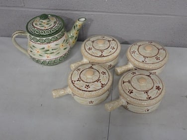 Temp-Tations by Tara Bean Pots and Tea Kettle