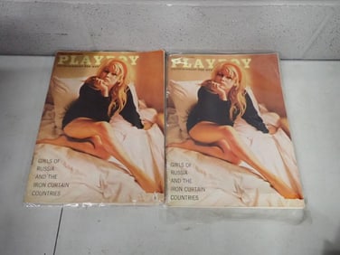 Two March 1964 Playboy Magazines