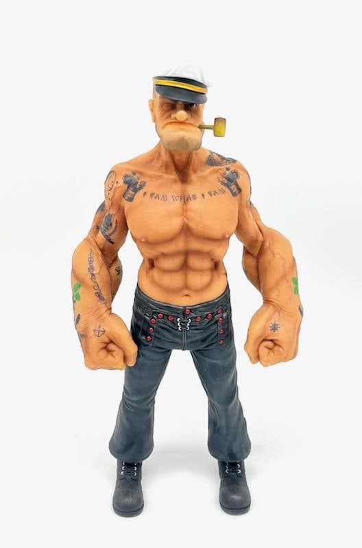 Headplay 12" Popeye 1/6 Scale Figure The Sailor Resin Tattoo Body with Extra Pipes: Headplay 12" Popeye 1/6 Scale Figure The Sailor Resin Tattoo Body with Extra Pipes. Very nice All pictures are considered part of the description and should be examined carefully by bidders
