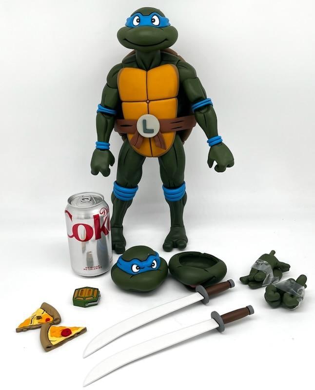 Teenage Mutant Ninja Turtle Cartoon Action Figure Leonardo Giant NECA 15" With Accessories (1 of 7)