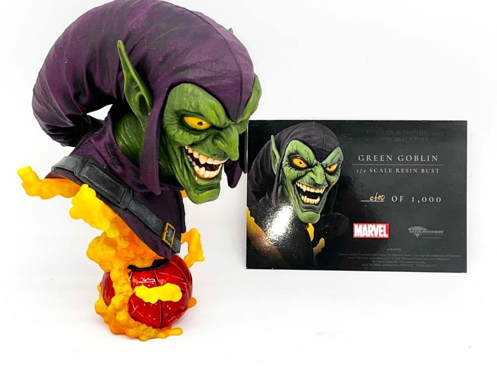Marvel Green Goblin 600/1000 1/2 Scale Resin Bust Diamond Select 9" (1 of 6)