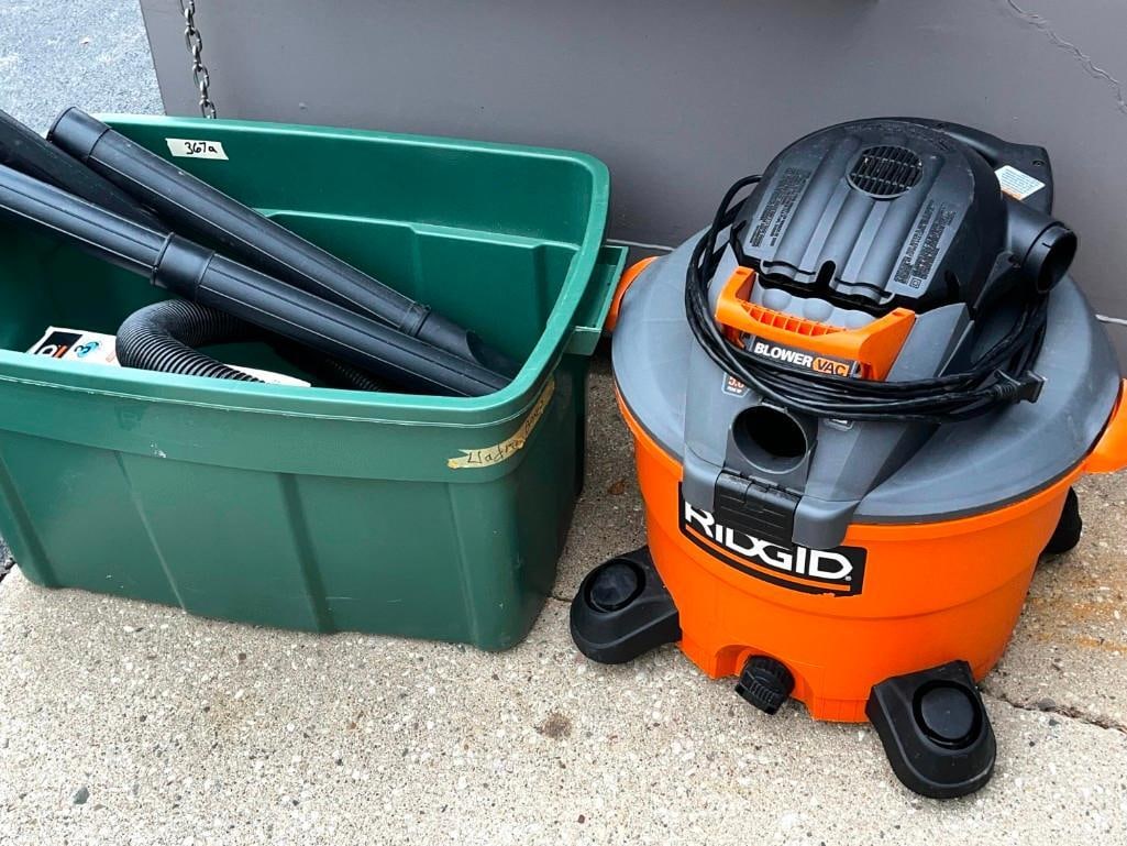 Rigid 12 Gallon 5.0 Peak HP Wet/Dry Vac w/ Accessories Shop Vacuum Style Works (1 of 5)