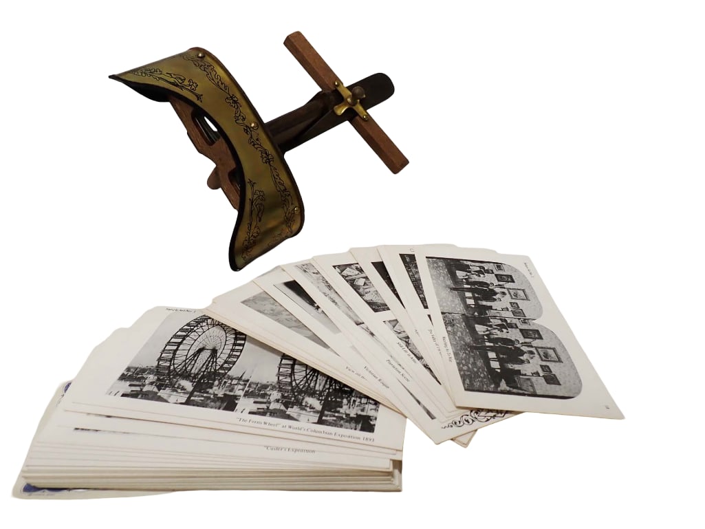 Vintage Holmes Stereoscope Viewer with Stereoviews or Stereo Picture Cards (1 of 8)