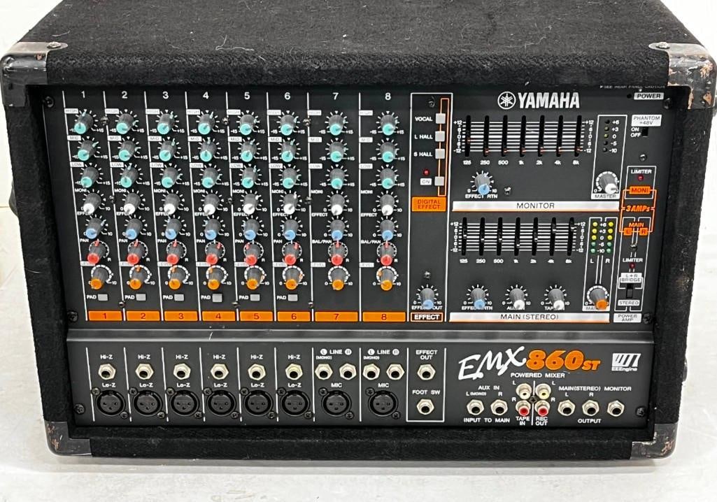 Yamaha EMX860ST Powered 8-Channel Mixer 300W Works (1 of 5)