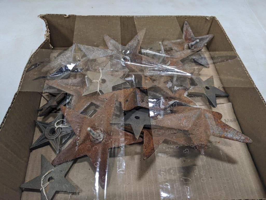 Lot of Cast Iron Star Emblems Ornaments (1 of 4)