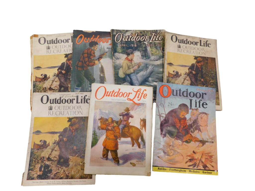 7 Issues Outdoor Life Magazine 1918-33 (1 of 3)