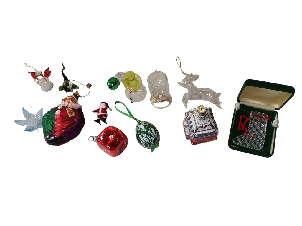 14 Hand Blown Glass Christmas Ornaments incl Christopher Radko, Waterford, and More (1 of 10)