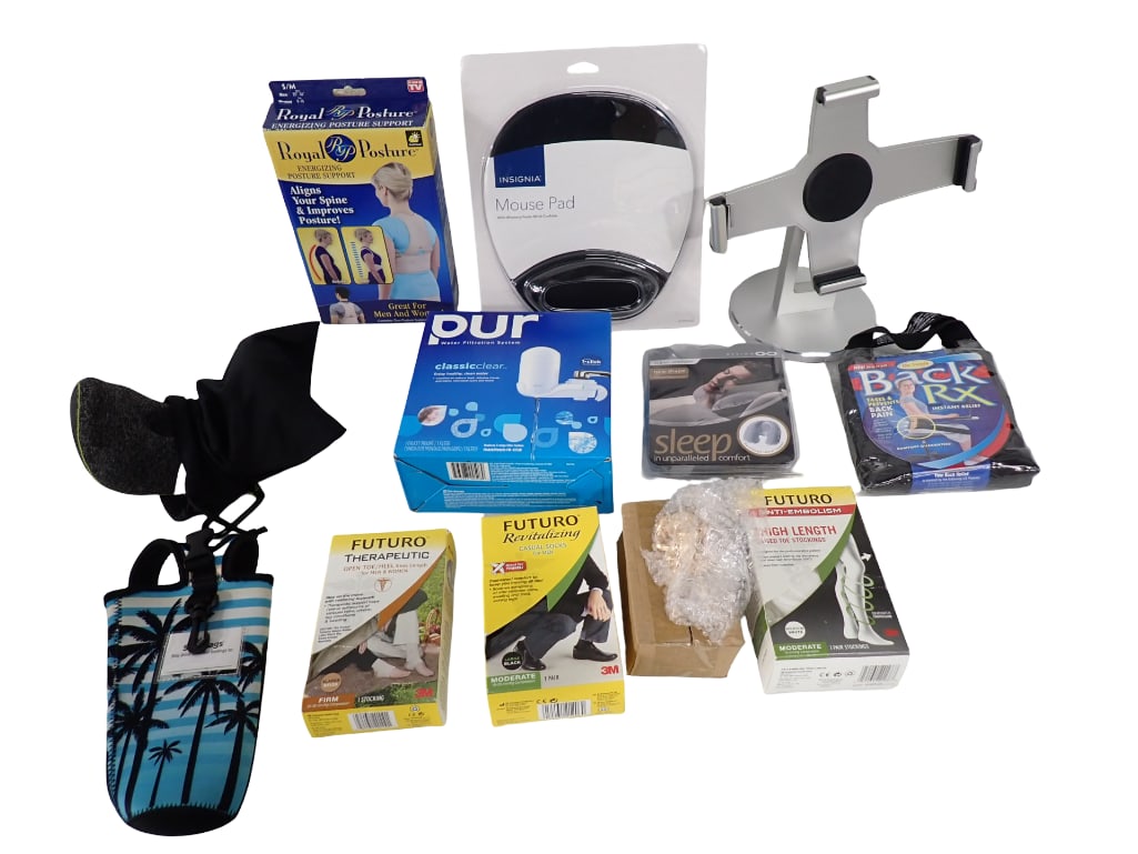 Misc Lot incl IPad Holder, Mouse Pad, Travel Neck Rest, and More (1 of 12)