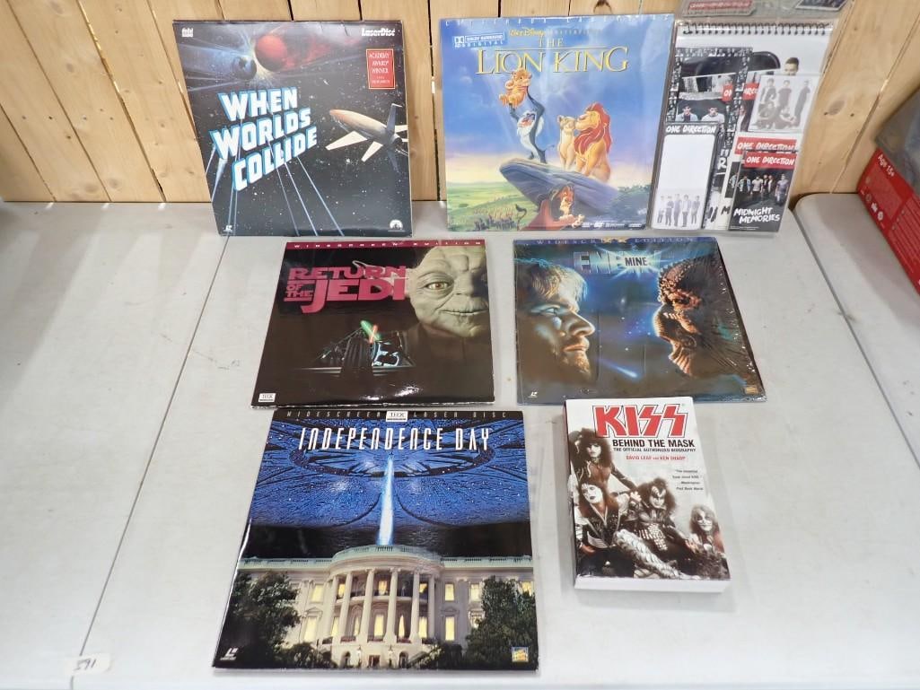 Lot of 5 Laserdiscs incl Star Wars, one Direction Stationery Set, & More (1 of 8)