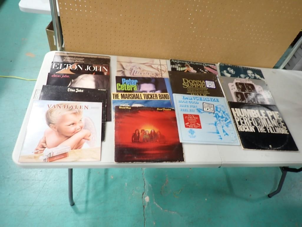 15 Vinyl Records incl Elton John, Chicago, Van Halen, and More (1 of 9)