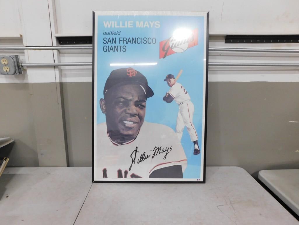Framed Willie Mays Poster - roughly 24x36" (1 of 5)