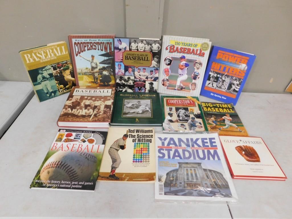 Lot of assorted Baseball Sports Books including Hardcover, Ted Williams, Reference, Legends, etc (1 of 5)