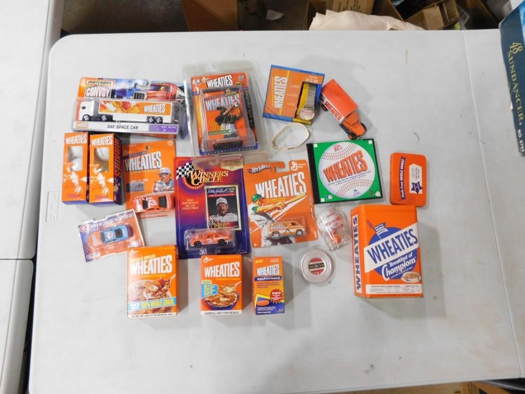 Assorted Wheaties Cereal Collectibles including Cars, Trucks, Golf Balls, Tiger Woods, Mini Boxes, e (1 of 4)