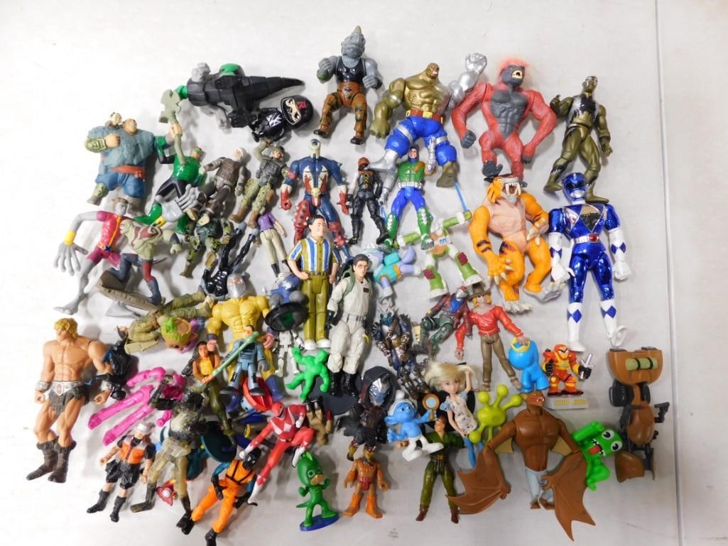 Large Lot of assorted Action Figures: Large Lot of assorted Action Figures All pictures are considered part of the description and should be examined carefully by bidders. Live Auctioneers is now offering Live Shipping through them. 