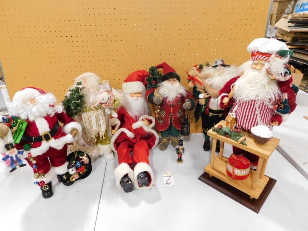 Lot of Christmas Santa Claus Decorations (1 of 10)