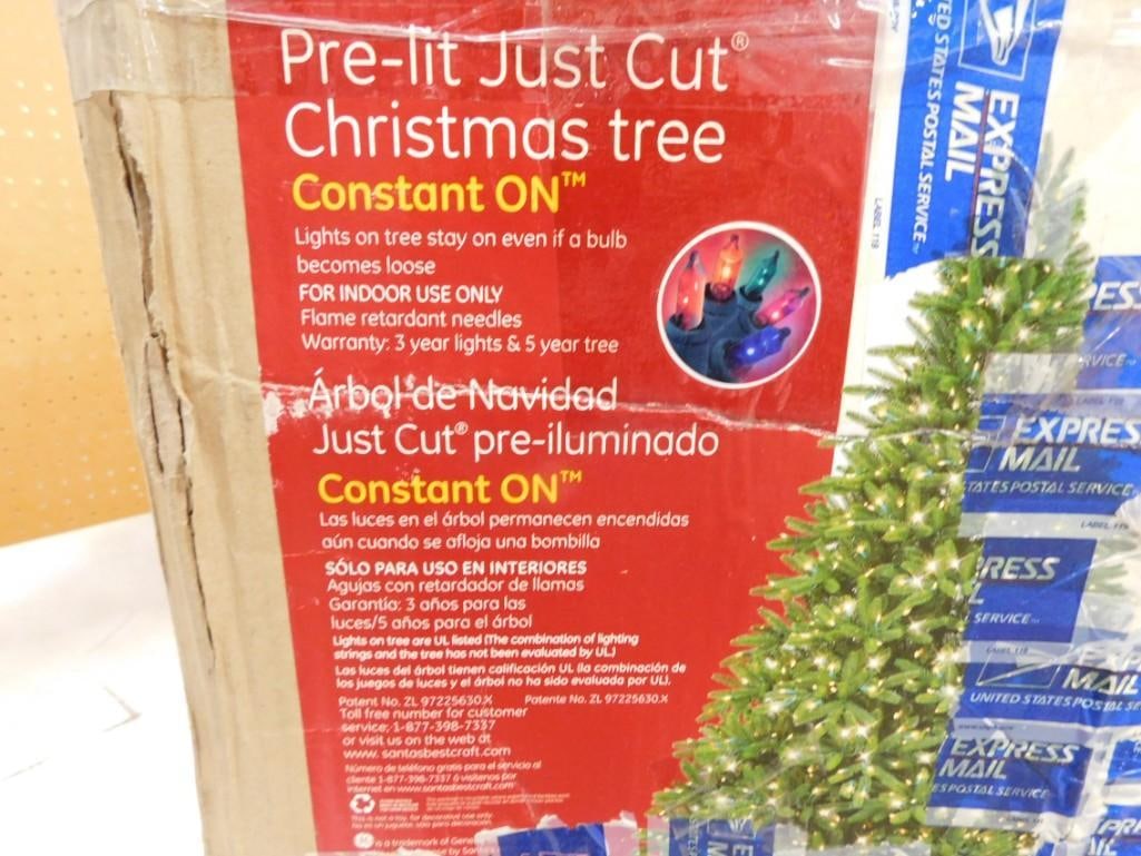 Pre Lit 7.5' Artificial Christmas Tree (1 of 6)