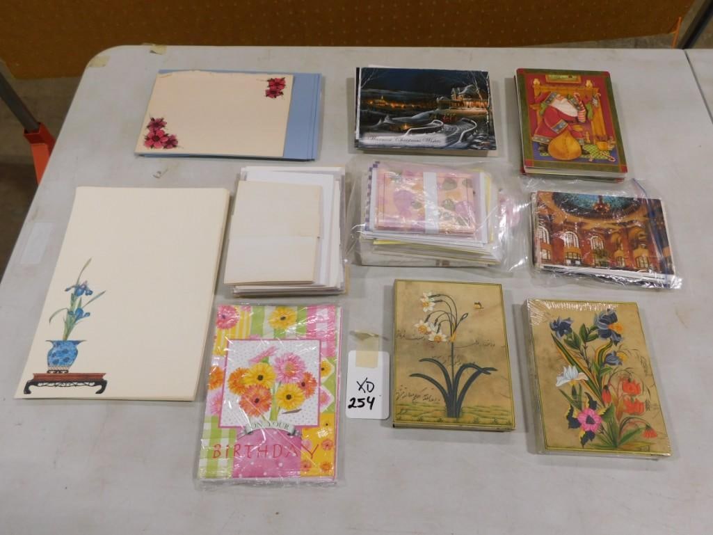 Large Lot of Vintage Stationary, Cards - Christmas, Holiday, etc.: Large Lot of Vintage Stationary, Cards - Christmas, Holiday, etc. All pictures are considered part of the description and should be examined carefully by bidders. Live Auctioneers is now offering Live