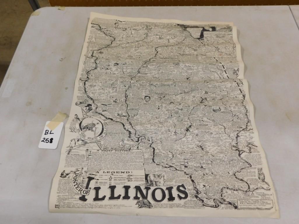 Vintage Poster of Illinois (1 of 5)