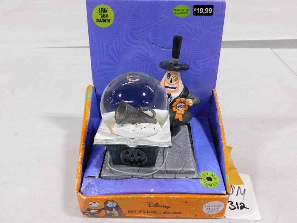 Walt Disney Nightmare Before Christmas Light Up & Musical Wind Up Snow Globe / Waterglobe (1 of 3)