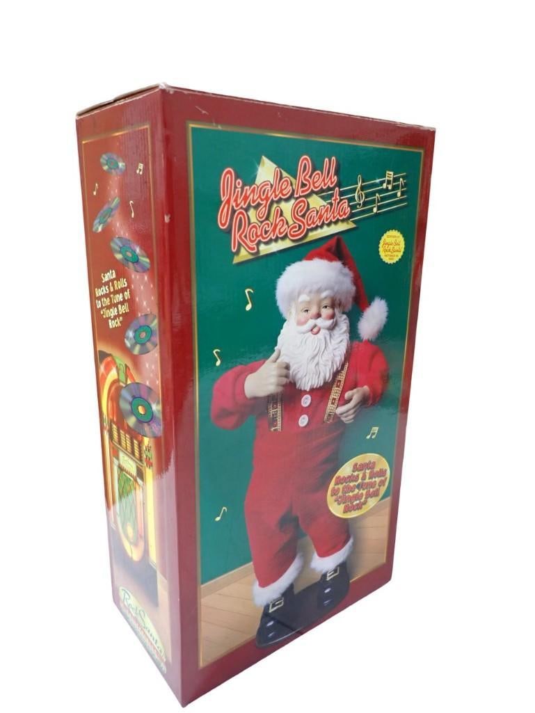 Jingle Bell Rock Santa Animated Musical Christmas Figure in Original Box (1 of 4)