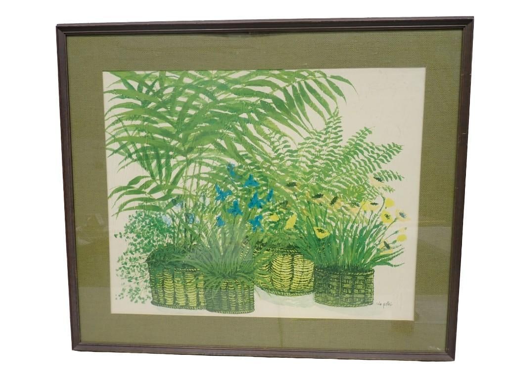 Ida Pellei (American, 1927-1993); Primavera. Lithograph, signed in plate lower right: Ida Pellei (American, 1927-1993); Primavera. Lithograph, signed in plate lower right. 39x32" All pictures are considered part of the description and should be examined carefully by bidders. Live Aucti