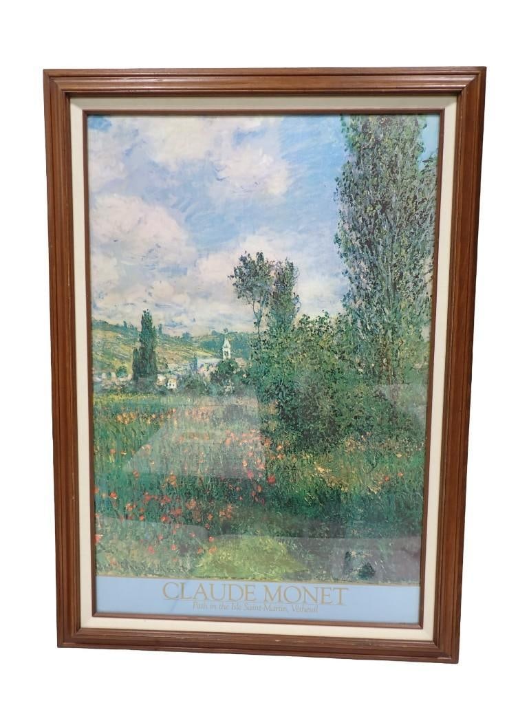 Claude Monet poster; Path in the Isle Saint-Martin, Vetheuil (1 of 7)