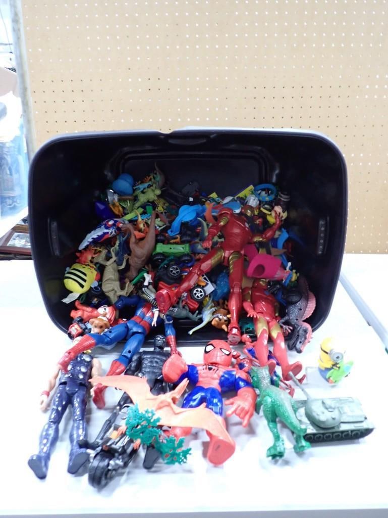 Lot of Small Toys and Action Figures incl Iron Man, Spider-Man, etc: Lot of Small Toys and Action Figures incl Iron Man, Spider-Man, etc All pictures are considered part of the description and should be examined carefully by bidders. Live Auctioneers is now offering