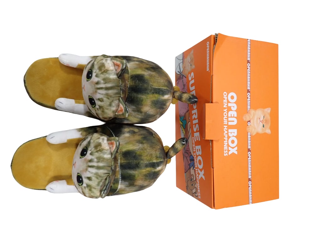 Kitty Cat Slippers New in Box OpenHaHaHa Surprise Box Brand Kids Size: Kitty Cat Slippers New in Box OpenHaHaHa Surprise Box Brand Kids Size All pictures are considered part of the description and should be examined carefully by bidders. Live Auctioneers is now offering 