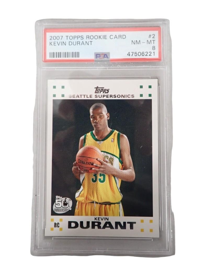 2007 Kevin Durant Topps Rookie Card #2 PSA Graded 8 NM-MT Basketball Card (1 of 5)