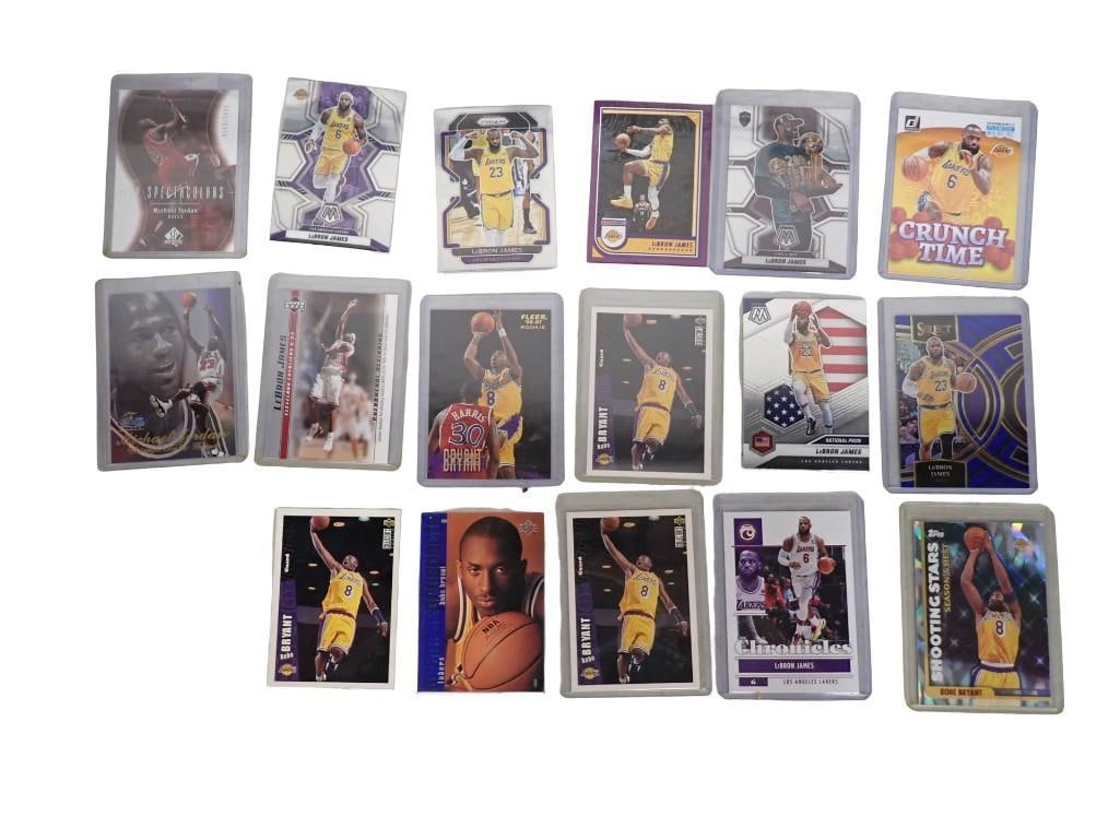 Basketball Cards incl Michael Jordan, Kobe Bryant, Lebron James (1 of 11)