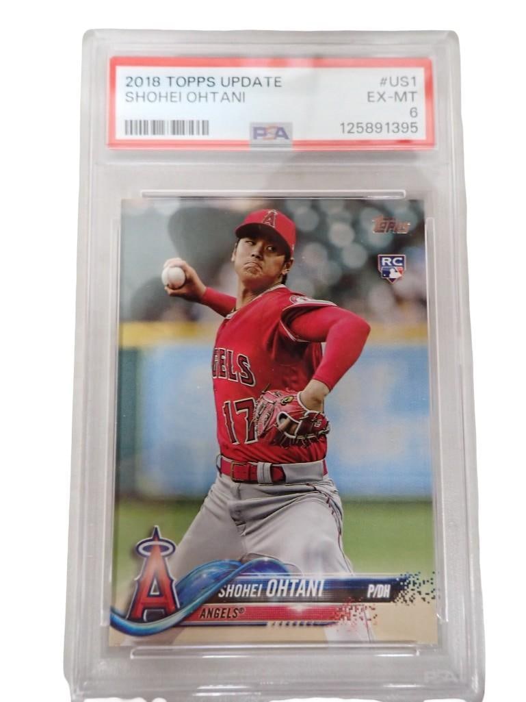 2018 Topps Update Shohei Ohtani US1 PSA Graded 6 EX-MT Baseball Card 125891395 (1 of 6)