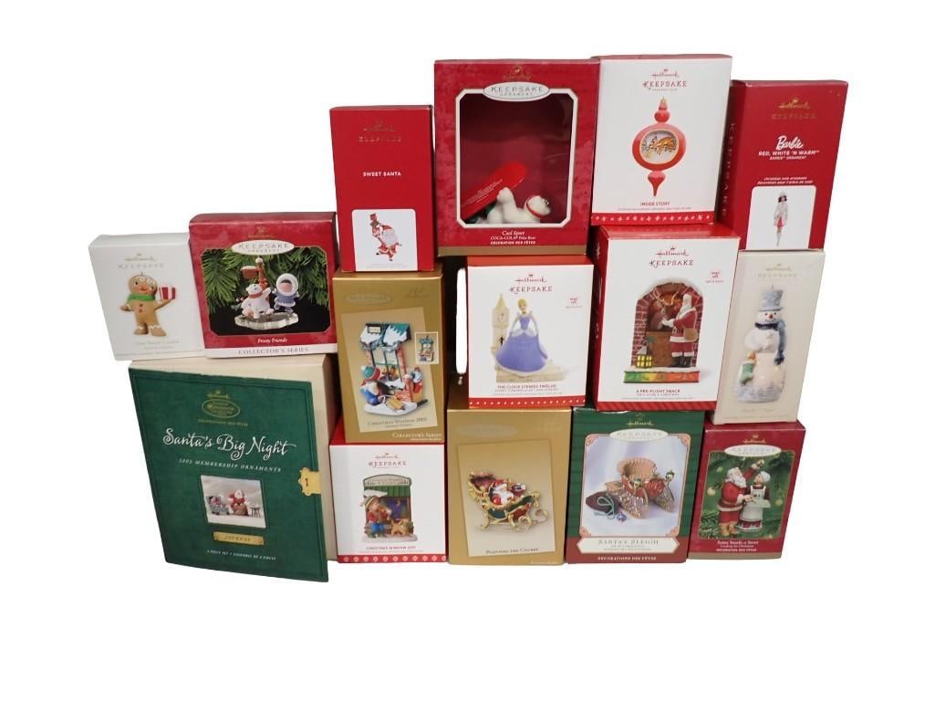 Lot of Hallmark Keepsake Ornaments incl Barbie, One Sweet Cookie Special Edition, Christmas Window 2 (1 of 8)